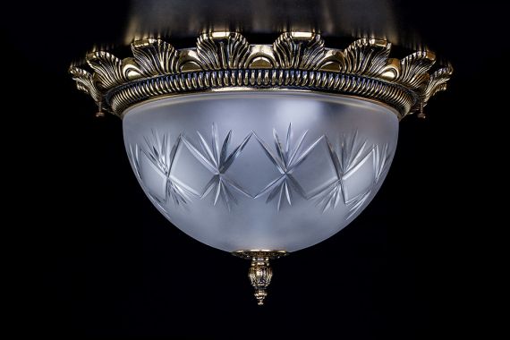 Полилей ArtGlass Серия LEA II BRASS ANTIQUE